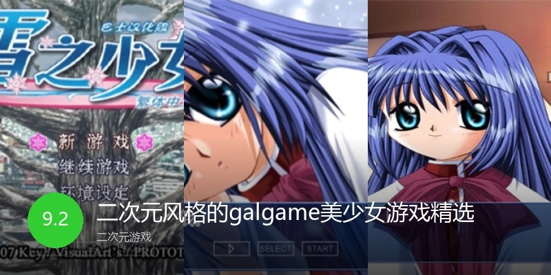 二次元风格的galgame美少女游戏精选