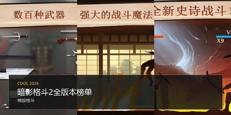 暗影格斗2全版本榜单