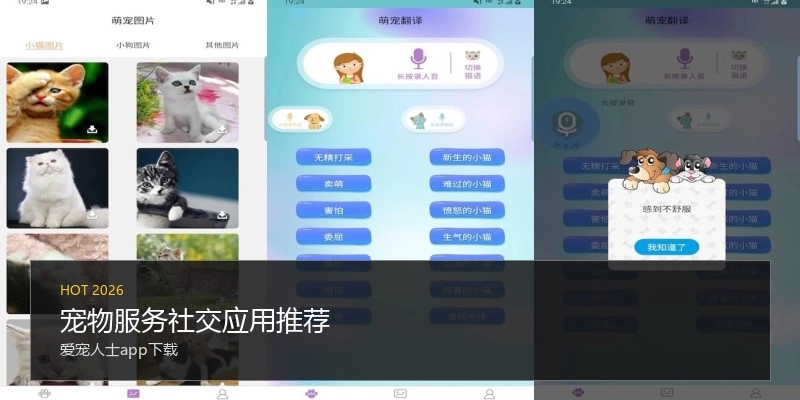 宠物服务社交应用推荐