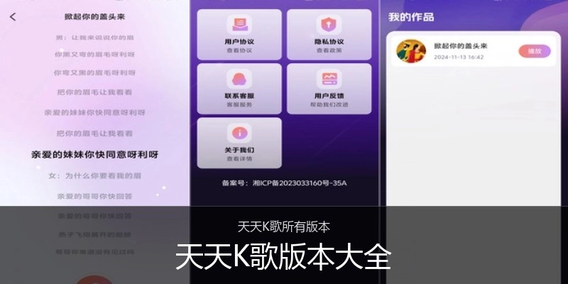 天天K歌版本大全
