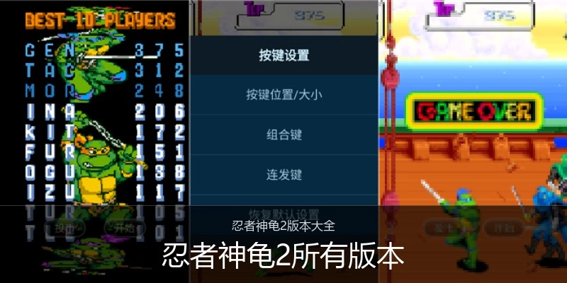 忍者神龟2所有版本