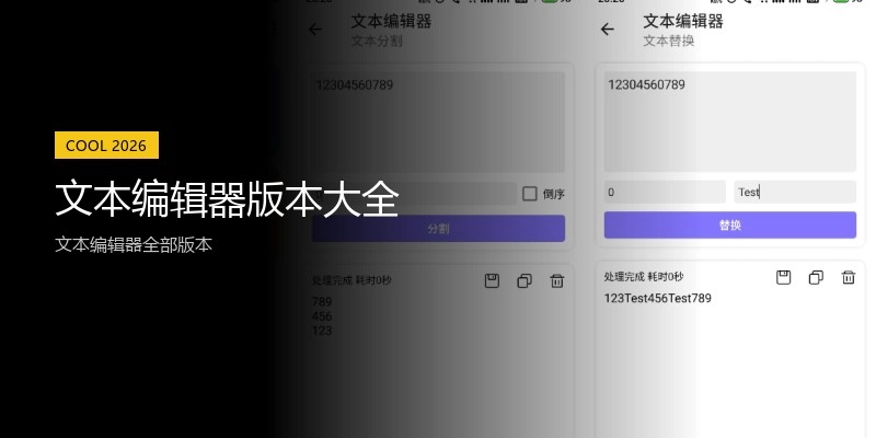 文本编辑器版本大全
