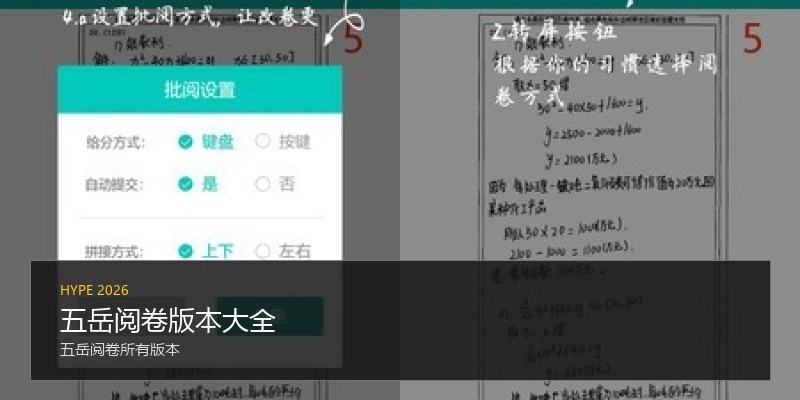 五岳阅卷版本大全