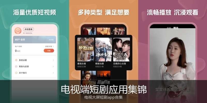 电视端短剧应用集锦