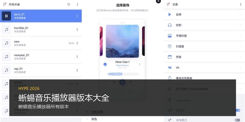蜥蜴音乐播放器版本大全