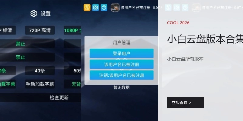 小白云盘版本合集