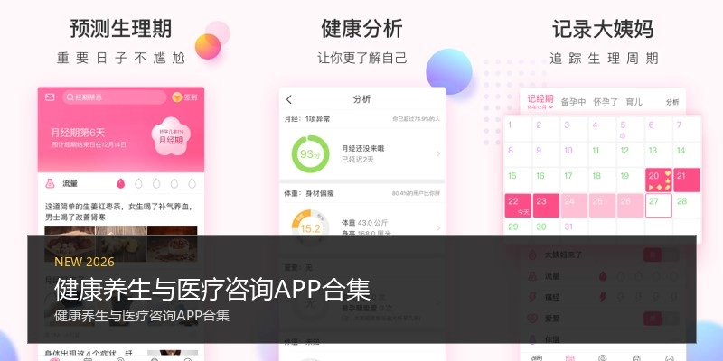 健康养生与医疗咨询APP合集
