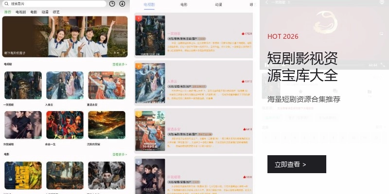 短剧影视资源宝库大全