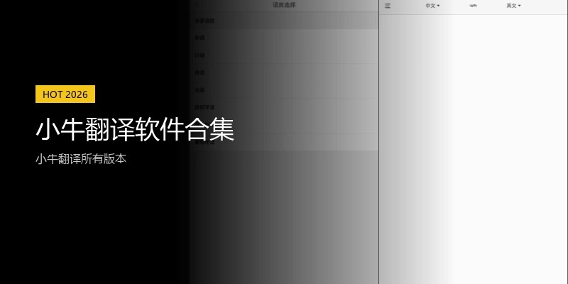 小牛翻译软件合集