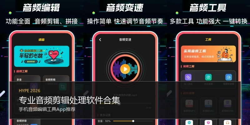 专业音频剪辑处理软件合集