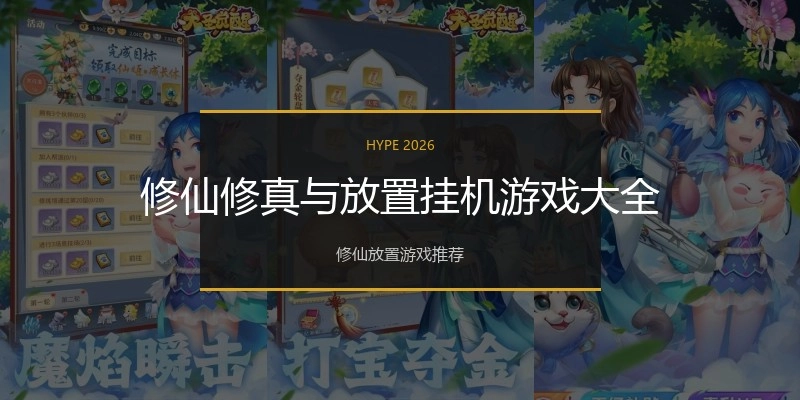 修仙修真与放置挂机游戏大全