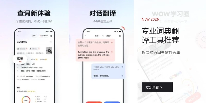 专业词典翻译工具推荐