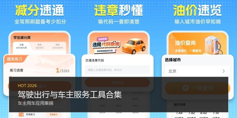 驾驶出行与车主服务工具合集
