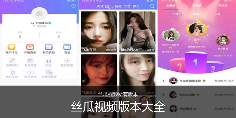 丝瓜视频版本大全