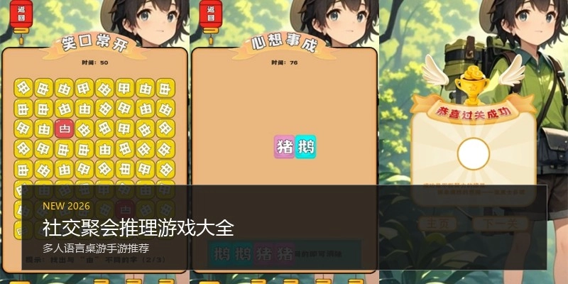 社交聚会推理游戏大全