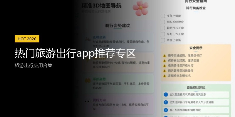 热门旅游出行app推荐专区