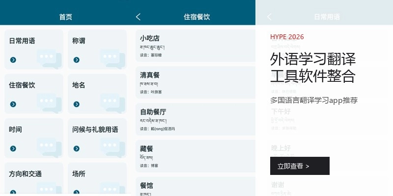 外语学习翻译工具软件整合