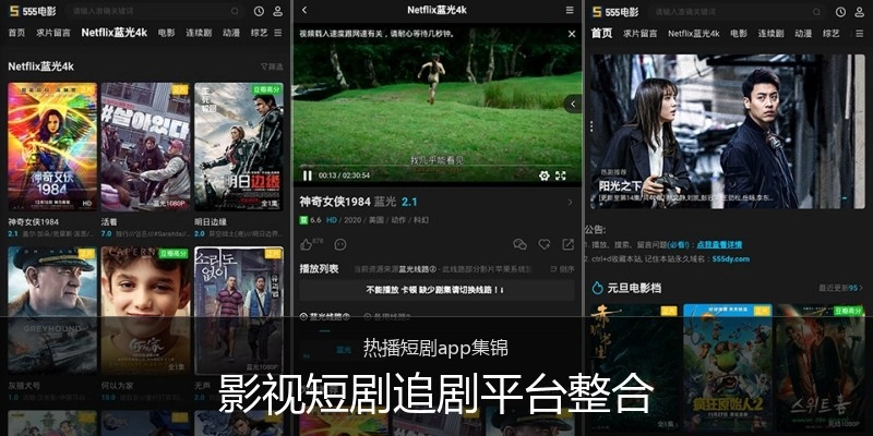 影视短剧追剧平台整合