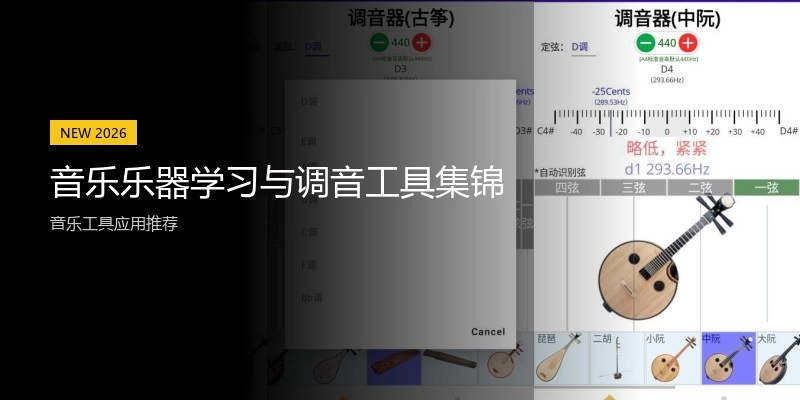 音乐乐器学习与调音工具集锦