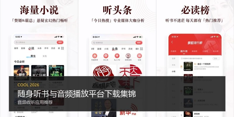随身听书与音频播放平台下载集锦