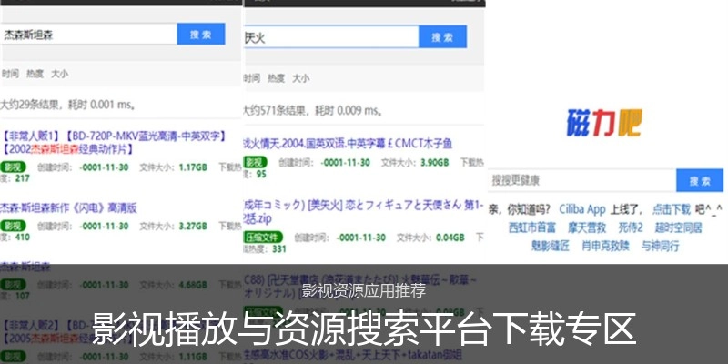 影视播放与资源搜索平台下载专区