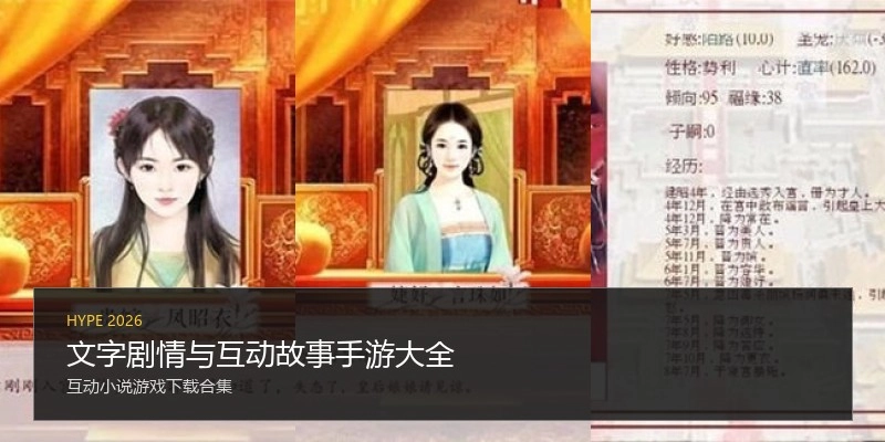 文字剧情与互动故事手游大全