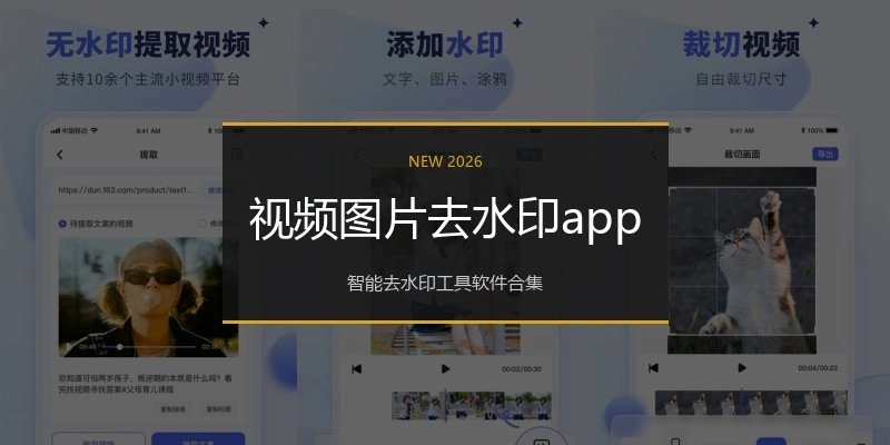 视频图片去水印app