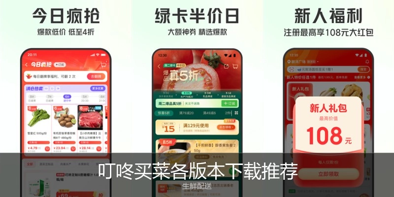 叮咚买菜各版本下载推荐
