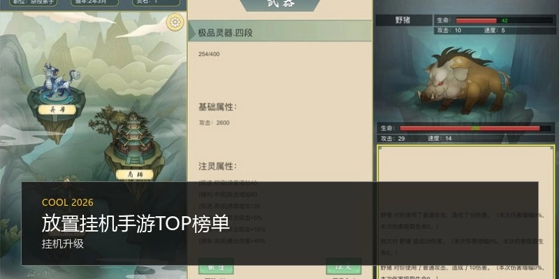 放置挂机手游TOP榜单