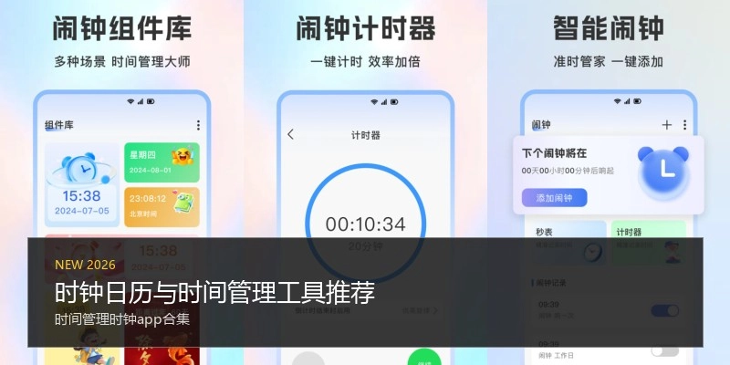 时钟日历与时间管理工具推荐
