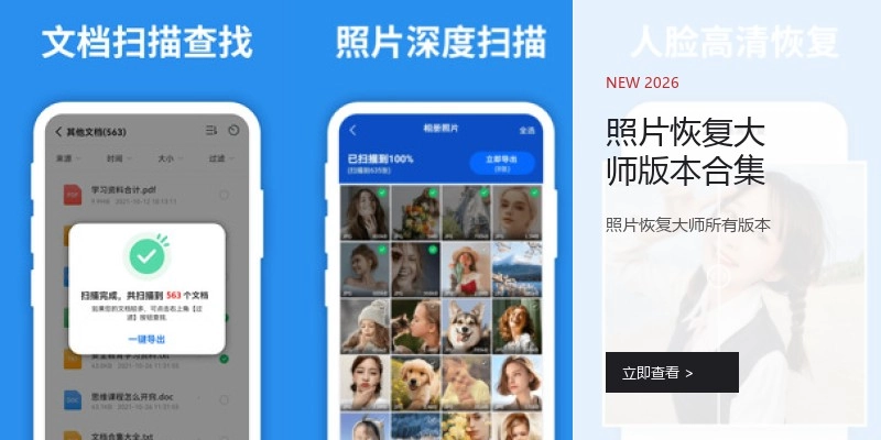 照片恢复大师版本合集