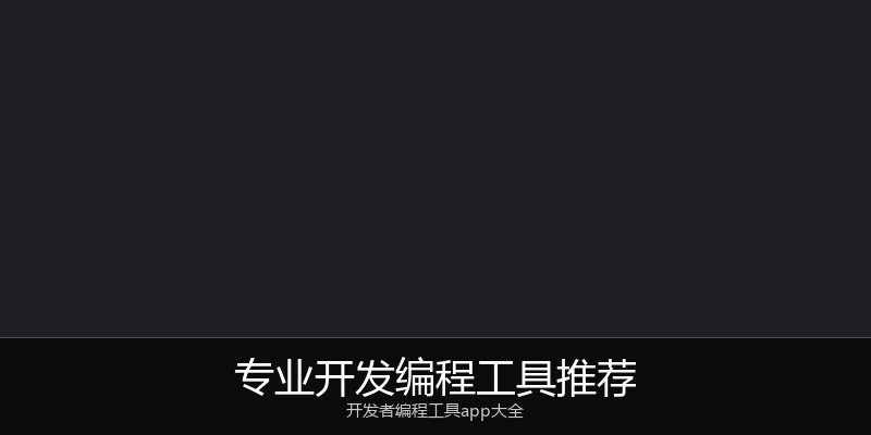 专业开发编程工具推荐