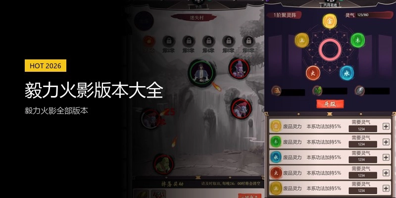 毅力火影版本大全