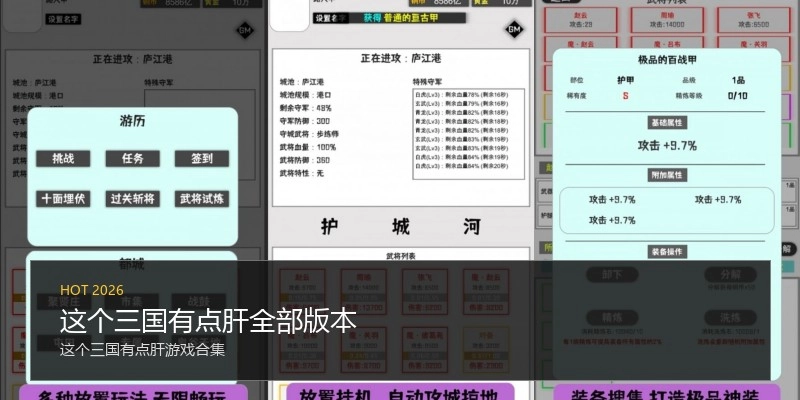 这个三国有点肝全部版本