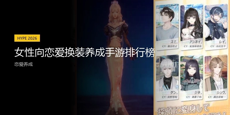 女性向恋爱换装养成手游排行榜