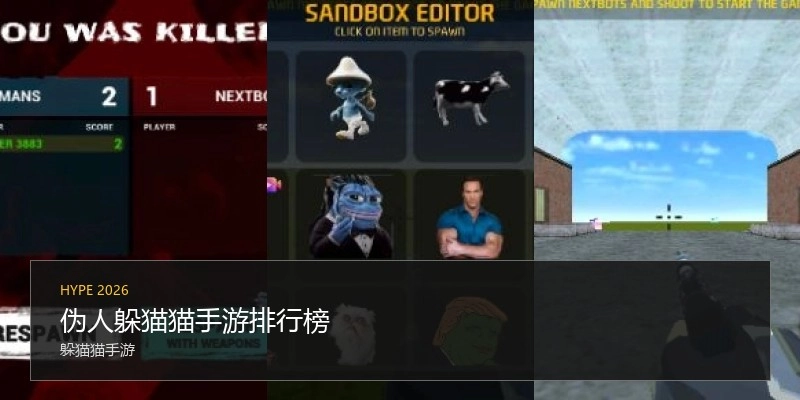 伪人躲猫猫手游排行榜