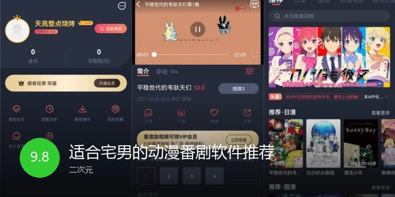 适合宅男的动漫番剧软件推荐