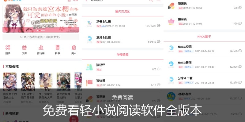 免费看轻小说阅读软件全版本