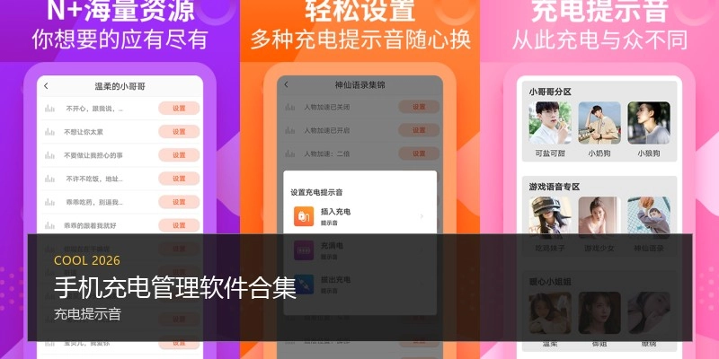 手机充电治理软件合集