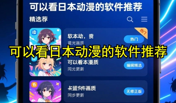 可以看日本动漫的软件推荐