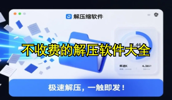 不收费的解压软件大全