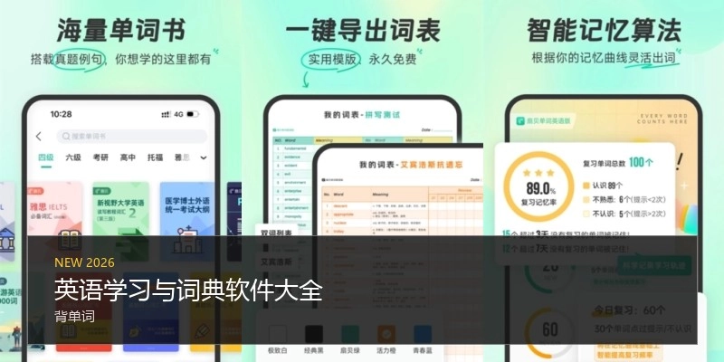 英语学习与辞书软件大全