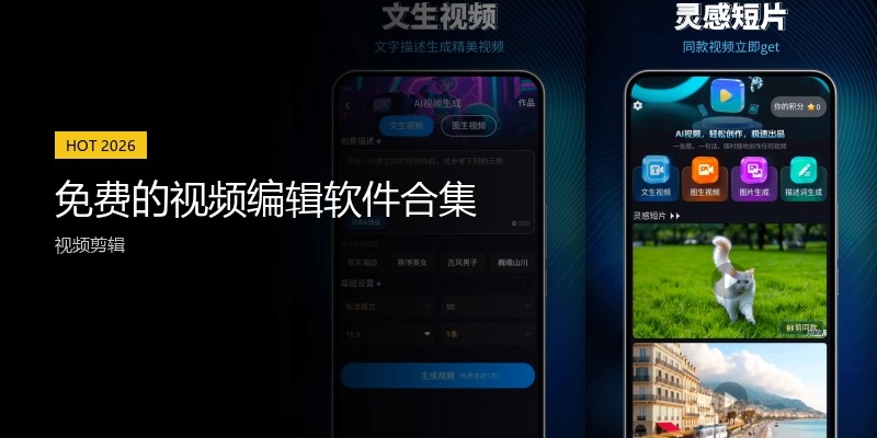 免费的视频编辑软件合集