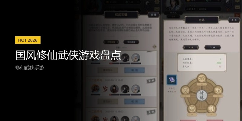 国风修仙武侠游戏盘点