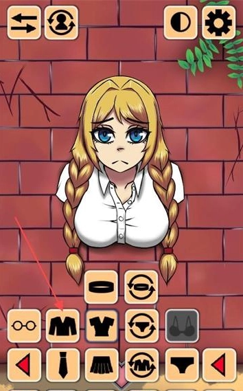 卡在墙上的女孩游戏截图0