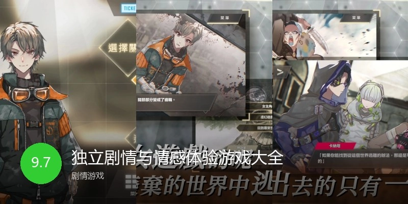 独立剧情与情感体验游戏大全