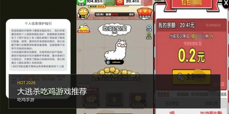 大逃杀吃鸡游戏推荐