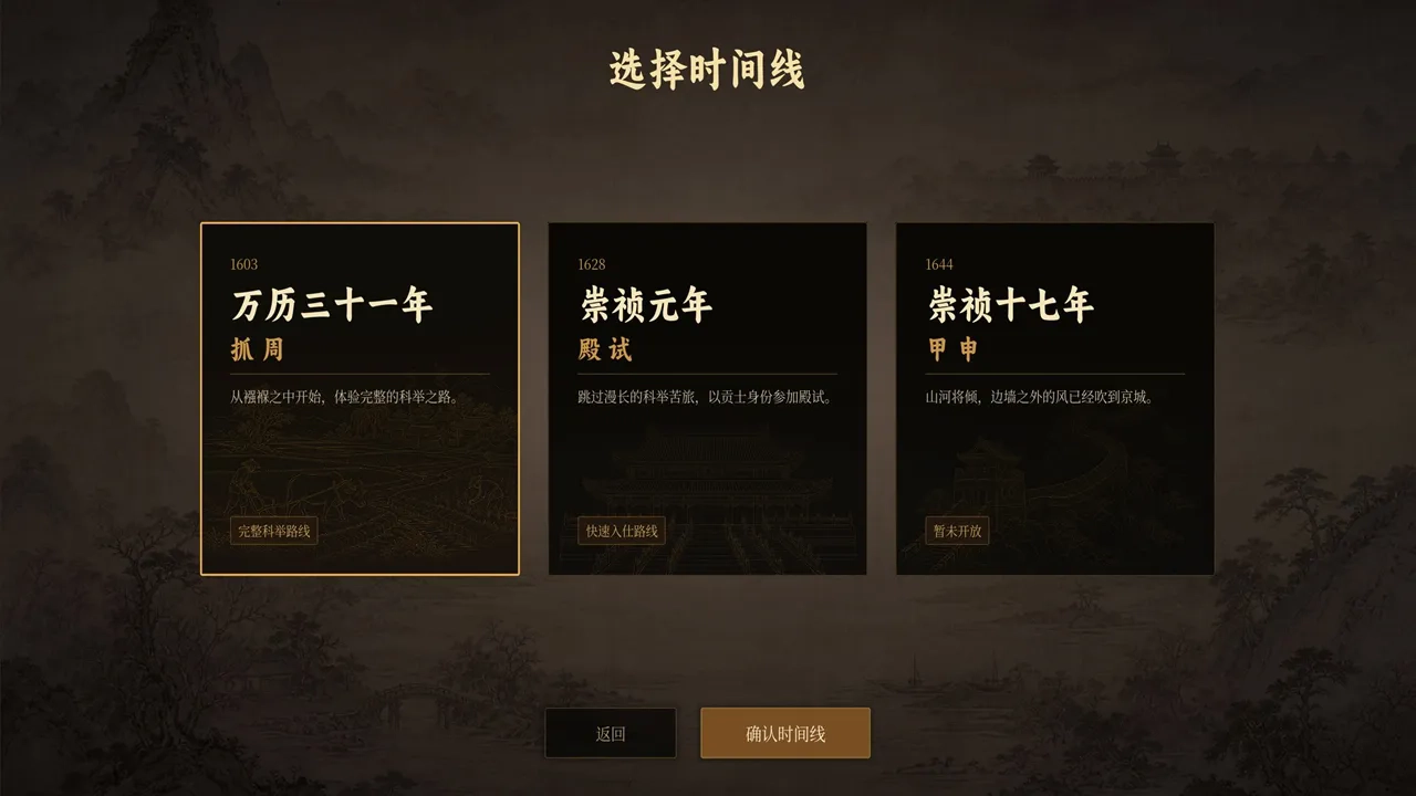 崇祯直聘明末官场沉浮模拟器截图2