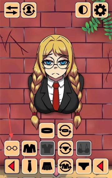 卡在墙上的女孩游戏截图1