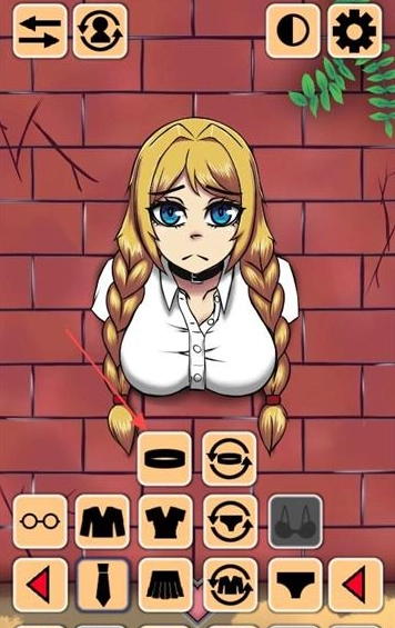 卡在墙上的女孩游戏截图2